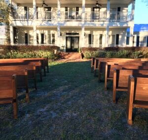 The view from the alter at All4One Farms, Jacksonville, FL.
