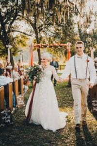 Bride and Groom at All4One Farms