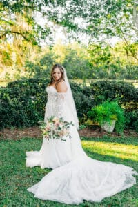 Bride outside at Jaxweddingvenue
