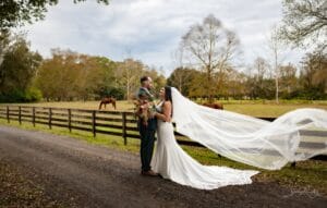 Bride and Groom at Jacksonville Wedding Venue