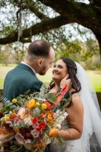 Bride and Groom at Jax wedding venue