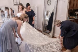 Bridal suite at Jacksonville wedding venue