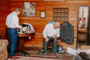 Men's dressing room at Jacksonville Wedding venue.