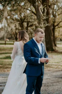 Private vows at Jacksonville wedding venue.