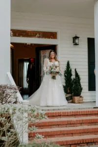 Bride at Jacksonville wedding venue.