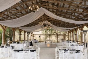 Recption barn at Jacksonville wedding venue